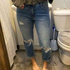 Old Navy pier slim straight high rise denim